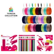 90 Yards 30 Pcs Sewing Zippers Bulk Nylon for Sewing Assorted Colorful Nylon ...