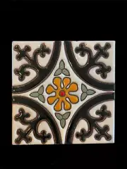 Sima Decorative Terra Cotta Tile Italian Hand Made 6x6 28 Pieces