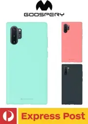 Samsung Galaxy Note 10+ PLUS ShockProof SOFT FEELING Slim Case Mercury Goospery