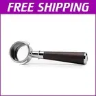 54mm Bottomless Portafilter for Breville Espresso Machines with Wood Handle