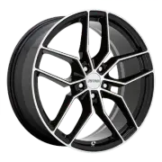 17x8 Petrol P5C GLOSS BLACK W/ MACHINED FACE Wheel 5x115 (40mm) (for: Honda)