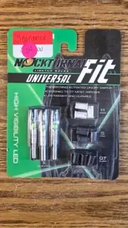 Nockturnal NT-305 Universal Lighted Nock - Pack of 3 - GREEN