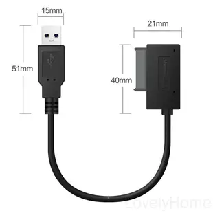 Usb2.0 轉 7+6 13Pin Slim SATA/IDE 筆記本電腦 CD DVD Rom 光驅電纜適配器轉換器