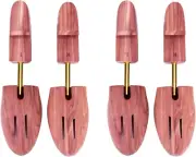 2 Pack Pair Cedar Shoe Tree Adjustable Wooden Shoe Stretcher Expander Boot