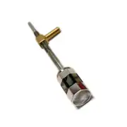 New 4/4 Violin Button 8 Sides Abalone Inlaid Nickel Silver Screw Eyelet Big Eye