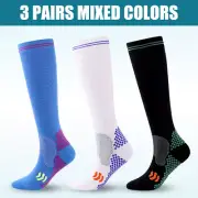 Neuropathy Socks for Women and Men, 3Pairs Soothe Relief Compression Socks S-2XL