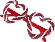 [VERDANVERSE] Funny Heart Glasses for Parties Candy Heart Eyewear Cute Eyeglasses for Photo Booths and Events Comfortable and Stylish Party Supplies