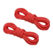 2pcs Archery D Loop Rope 10 FT, Bow String Release Nock Wire Nocking Loop, Red