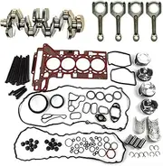 N20 Engine Piston Overhaul Rebuild Kit CR 10:1 Crankshaft Con Rods Compatible With BMW 125i 320i 328i X1 X3 Z4 F30 F10 F25 E89 N20B20A