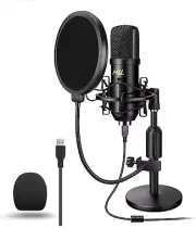 USB Microphone Studio Recording Mic Kit,192KHz/24bits