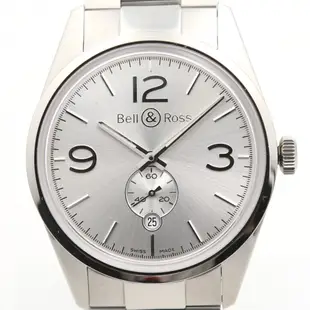 BELL & ROSS 柏萊士 BR 123 OFFICER SILVER BRG123-WH-ST/SST 41mm