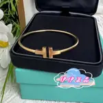 免運 TIFFANY & CO 蒂芬妮 經典款 T WIRE 雙T 手環 手鐲 玫瑰金