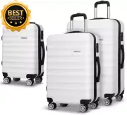 Luggage Set 3Pcs Trolley Suitcase Hard Shell Carry On Travel Bag TSA Lock Wheels