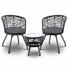 Outdoor Patio Chair and Table - Black