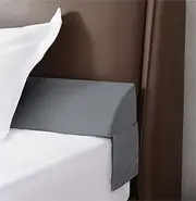 Vekkia Queen Bed Wedge Pillow for Headboard/Headboard Pillow/Bed Gap Filler/Pillow Wedge for Headboard Gap(0-3.5"),Close Gaps Between Mattress and Headboard(Gray 60"x6.5"x4.5")