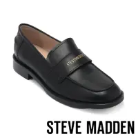 在飛比找momo購物網優惠-【STEVE MADDEN】JULIA 真皮LOGO素面樂福