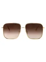Bulgari Square Frame Sunglasses 57 Brown