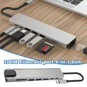 8-in-1 Docking Station USB-C Hub Type C To USB 3GOOD0 GOOD^ PD 4K Adapter V8S0