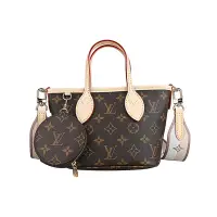 在飛比找Yahoo奇摩購物中心優惠-LV Neverfull BB經典Monogram帆布塗層手