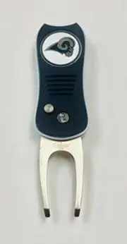 NFL Los Angeles Rams Switchblade Golf Divot Tool (Navy/White)