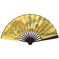 在飛比找樂天市場購物網優惠-長城手工男女士折扇絹扇中國風扇子雕刻絲綢大絹扇古典扇古風定做
