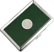 [Lorxilar] Cigarette Case Leather for 100MM King Size, Ultra Slim, Copper Cigarette Holder Case Business,One Size,F