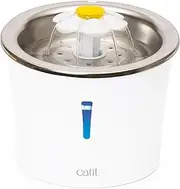 Catit Flower Fountain Stainless Steel White 43725 1 Count (Pack of 1)