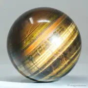 819g82mm Yellow Tiger Eye Sphere Large Crystal Ball Natural Quartz Healing Stone