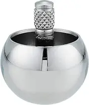 jingfei Tippe Top Metal Flip Over Top Stainless Steel Top Toy, Silver