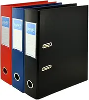 Bantex, A4 Lever Arch Folders, 70mm Spine, Assorted Blue, Red, Black, Pack of 3