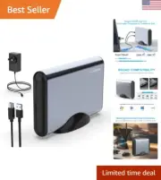 3.5 inch External Hard Drive Enclosure for 2.5 3.5 SATA HDD SSD,USB 3.0 to Al...