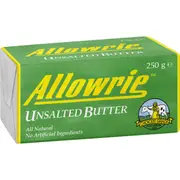Allowrie Unsalted Butter Block 250g