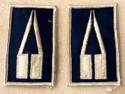 2 United States Military Unknown Captains Bars Insignia Patch NOS New 1960-70s