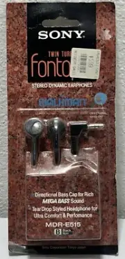 Vintage Sony Walkman Earphones MDR-E515 Fontopid New Old Stock Headphones Retro
