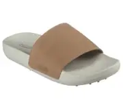 Skechers Man's 19th Hole Bunker Shot Slide Sandal 229206 Color Khaki Brand New