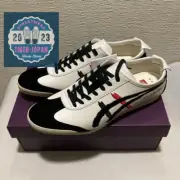 Onitsuka Tiger MEXICO 66 DELUXE NIPPON MADE 1181A119 100 WHITE BLACK Men Shoes