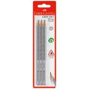 Faber-Castell Triangular Grip Graphite Pencils 2B 3 Pack