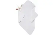 Little Bamboo Hooded Towel - White