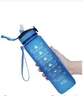 Giotto 32oz Leakproof BPA Free Drinking Water Bottle with Time Marker & Straw