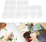 8Pcs Plant Rooting Grow Propagation Ball, Clear Assisted Cutting Rooting, Ssisted Cutting High-Pressure Propagation Ball, Reusable Air Rooting Ball Root Grafting Device