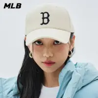 在飛比找momo購物網優惠-【MLB】可調式硬頂羊毛棒球帽 波士頓紅襪隊(3ACPCW1