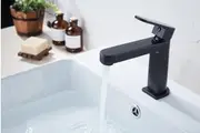 RIO round basin mixer matt black