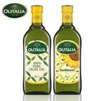 在飛比找yesgogogo優惠-【Olitalia 奧利塔】純橄欖油+葵花油雙入組(1000