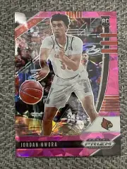 2020-21 Panini Prizm Draft Picks Jordan Nwora PINK CRACKED ICE RC