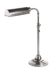 Brooklyn Antique Silver Desk Lamp