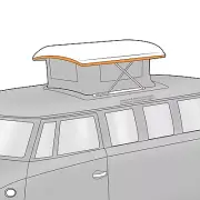 Camper Pop Top Roof Rubber Weatherstrip Seal for 1964-67 T2 VW Split Window Bus