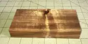 One Piece Hawaiian Koa Wood w/Mild Curl ~5 3/4" x 2 1/3" x 1" (#476)