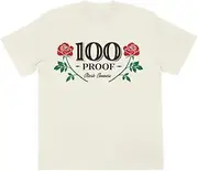 New Japan Pro Wrestling Clark Connors 100 Proof T-Shirt, Off-White