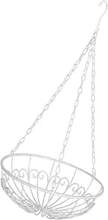 Folpus Hanging Flower Pot Container Novelty Iron Art Home Decor Decorative Flower Holder Metal Hanging Planter for Office