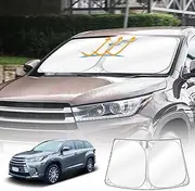 X-CAR Windscreen Sun Shade Compatible with Toyota Kluger 2014-2021 Sun Visor Protector Sunshade